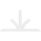 Ekena Millwork Richland Architectural Grade PVC Gable Bracket, 96"W x 52"H x 2"D x 6"F, 13/12 Pitch GBP096X52X0206RIC00 - alternate 4